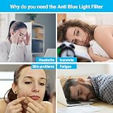 PYS Blue Light Screen Protector 14 Inch Laptop 2 Pack Anti-Glare view 3