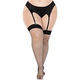 Leg Avenue Women's Industrial Fishnet Thigh Highs