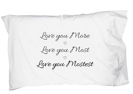 One Sided Print Pillowcase With Zipper Romantic Valentines Day