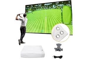 amazgolf Golf Simulator Impact Screen（118 * 78 98 * 98 118 * 118 118 * 138） for Golf Training, Indoor Golf Simulators, Washable Golf Impact Screen for Golf Practice