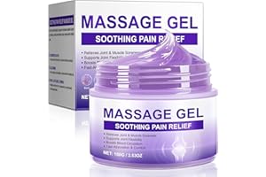 HBIKCLYC Massage Gel, Joint Gel Purple Gel, Soothing Massage Cream, Turmeric Extract for Back, Knees, Lumbar, Neck, Hands, and Feet (1)