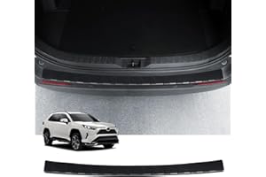 Bercicci Exterior Rear Bumper Protector for Toyota RAV4 2025 2024 2023 2022 2021 2020 2019 Hybrid, Prime (PHEV) Accessories ABS Material Rear Bumper Guard Trunk Sill Protector (Black)
