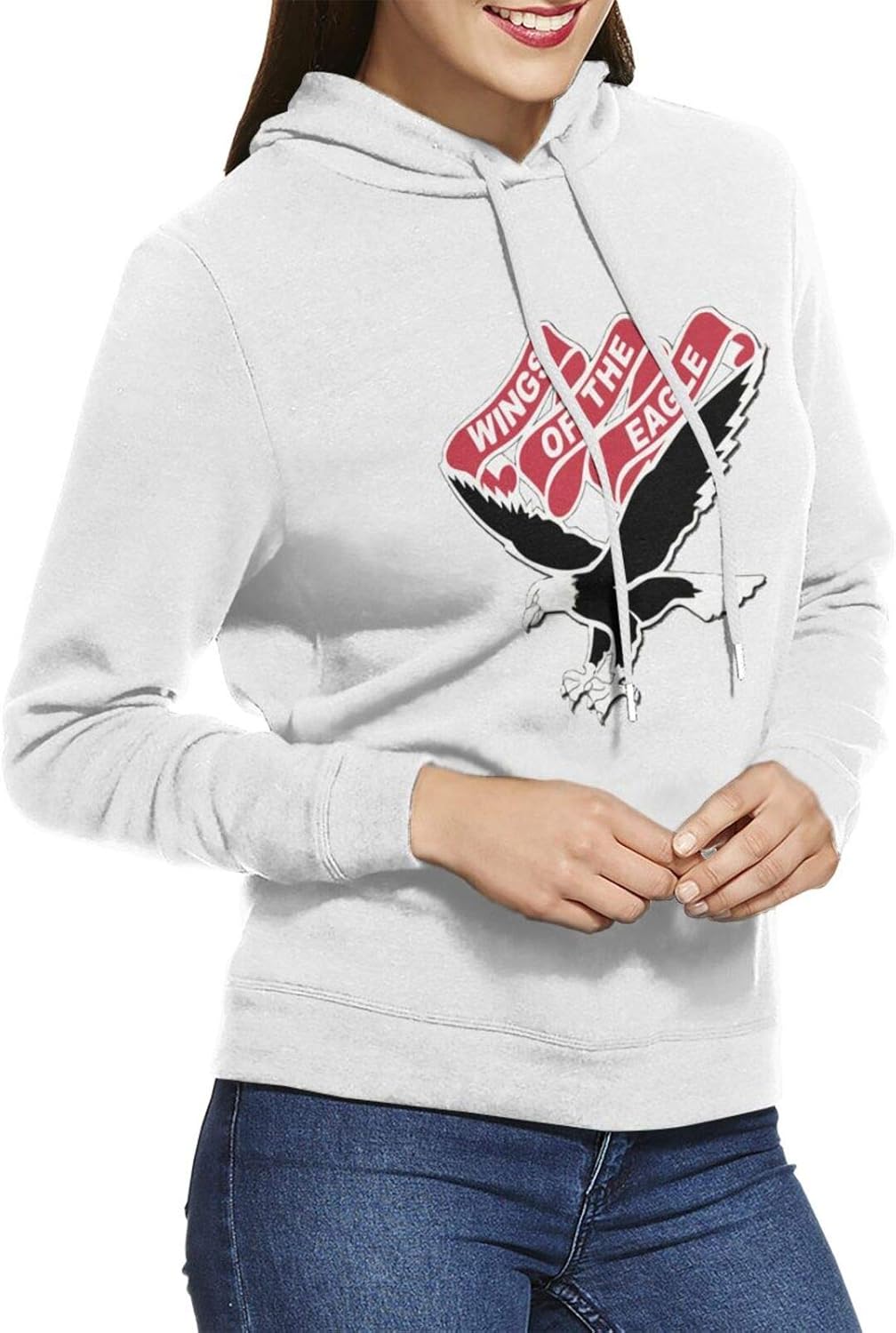Eagle Sweatshirt Women'S Pullover Sweatshirt Hoodiewhite at Amazon Womenâs Clothing store
