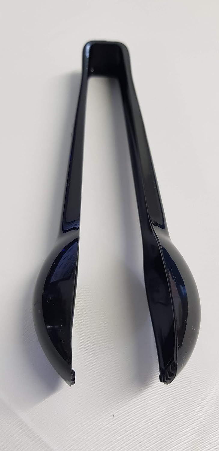 10 x GSL Black Plastic Serving Tongs - Buffet Party BBQ Wedding 16cm - 6.5" - Image 4