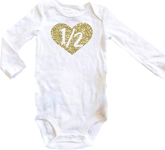 half birthday onesie