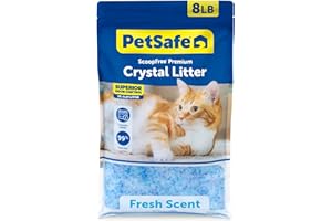 ScoopFree Premium Fresh Scent Crystal Litter, Superior Odor Control, Absorbs 5X Faster, Low Tracking for Less Mess, Lasts up 
