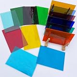 LITMIND 16 Sheets Stained Glass 4x6 Inch Mosaic Tiles Assorted Colors Cathedral view 5