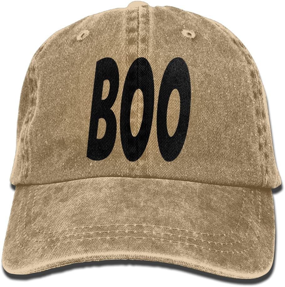 Huagestroe Boo Cowboy Hat Rear Cap Adjustable Cap