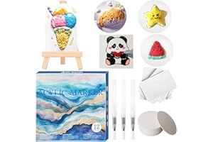 Dukars Magic 3D Foam Texture Painting Kit for Kids - Puffy Paint Set with 3D Art Foam Paper, Magic Puffy Paint & Texture Paper Supplies for Creative 3D Art Projects (12+21 Kit)