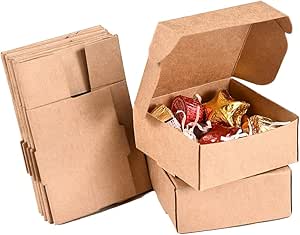 Nati Caja de Regalo [Pack de 50] - Cajita de Papel Kraft ...