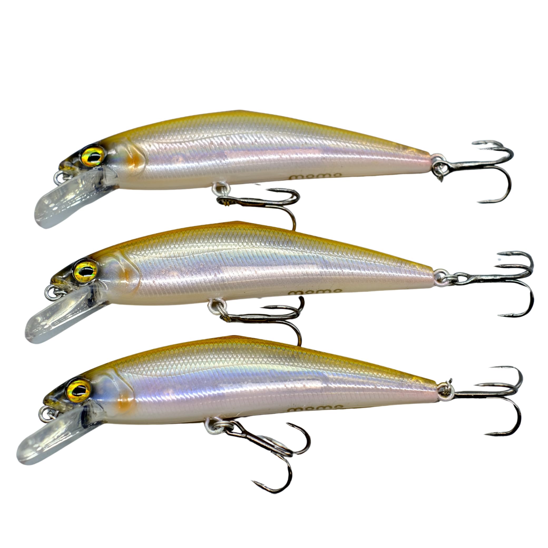 momolures Set Package - Heavy Sinking Minnow 85mm 14.3g d-contact style for Trout Pike Bass Salmon Freshwater Saltwater Lure Fishing (Assort 04)