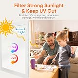 Funfox Privacy Window Film Frosting Matte White 44.5x200cm Static Cling view 3