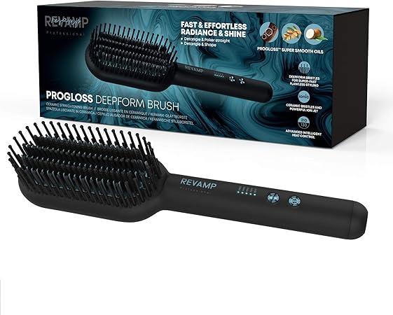 heated paddle brush