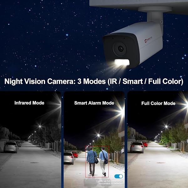 ANPVIZ 4MP BULLET POE IP CAMERA WITH SMART DUAL LIGHT COLOR NIGHT VISION, FULL METAL POE SECURITY CAMERA INDOOR/OUTDOOR, AI HUMAN MOTION DETECTION, IP66, WIRED, NDAA, IPC-B8A43WD-S (U SERIES)