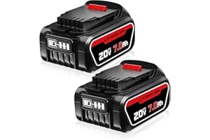 FERRYBOAT 2Pack 7.0Ah DCB206 Replacement for Dewalt 20V Max Battery DCB200 DCB201 DCB203 DCB204 DCB207 DCD/DCF/DCG Series Tools