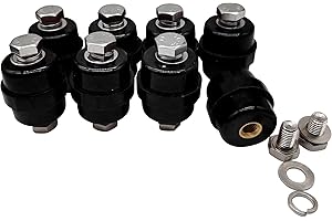 GOUNENGNAIL 8pcs Busbar Insulator, SM-40 Polyester Standoff Insulators with Screw(M10), UL Material Busbar Insulator Supporter (SM-40 Insulator M10 Black)