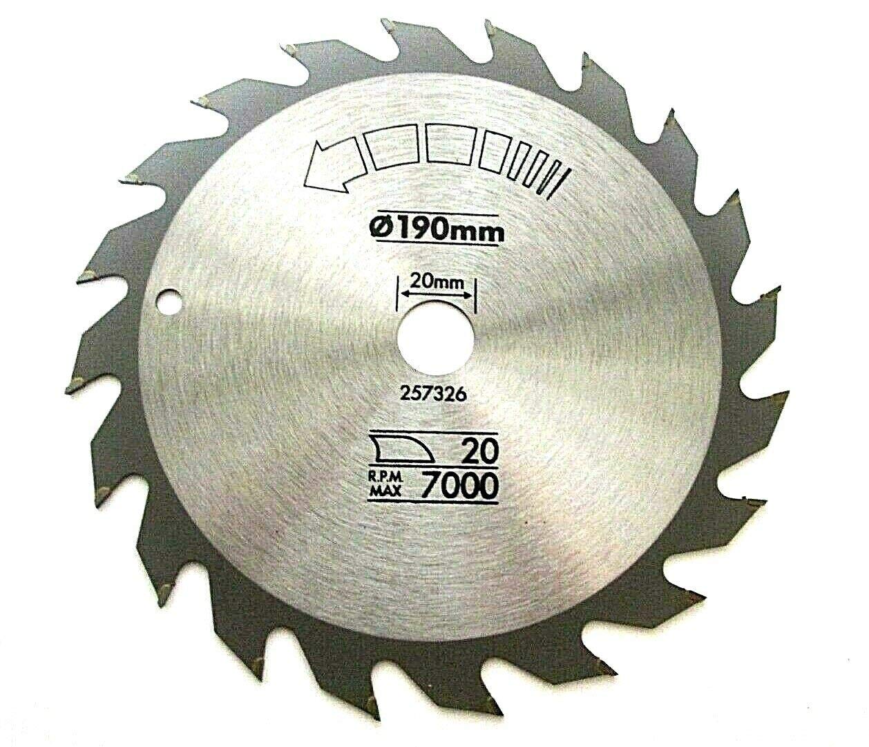 Black and Decker X13170-XJ NEW Cross Circ Saw Blade 190mm x 20mm x 20t