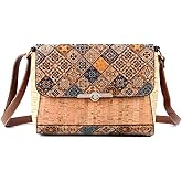 Tuokrisa Natural cork zipper Secret key Double latch adjustable shoulder bag purse tote crossbody