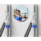 KOMOHOM Wall-Mounted Anchor Fitness System - Adjustable, Multi-Functional, Space Saving Home Gym Solution for Strength Training,Adjustable Workout Wall Anchor System