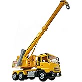 Big Daddy Trucks-Large Sized Friction Powered King Crane which extends to 1 ft Personal Accessories and Toys can be Used on This Truck