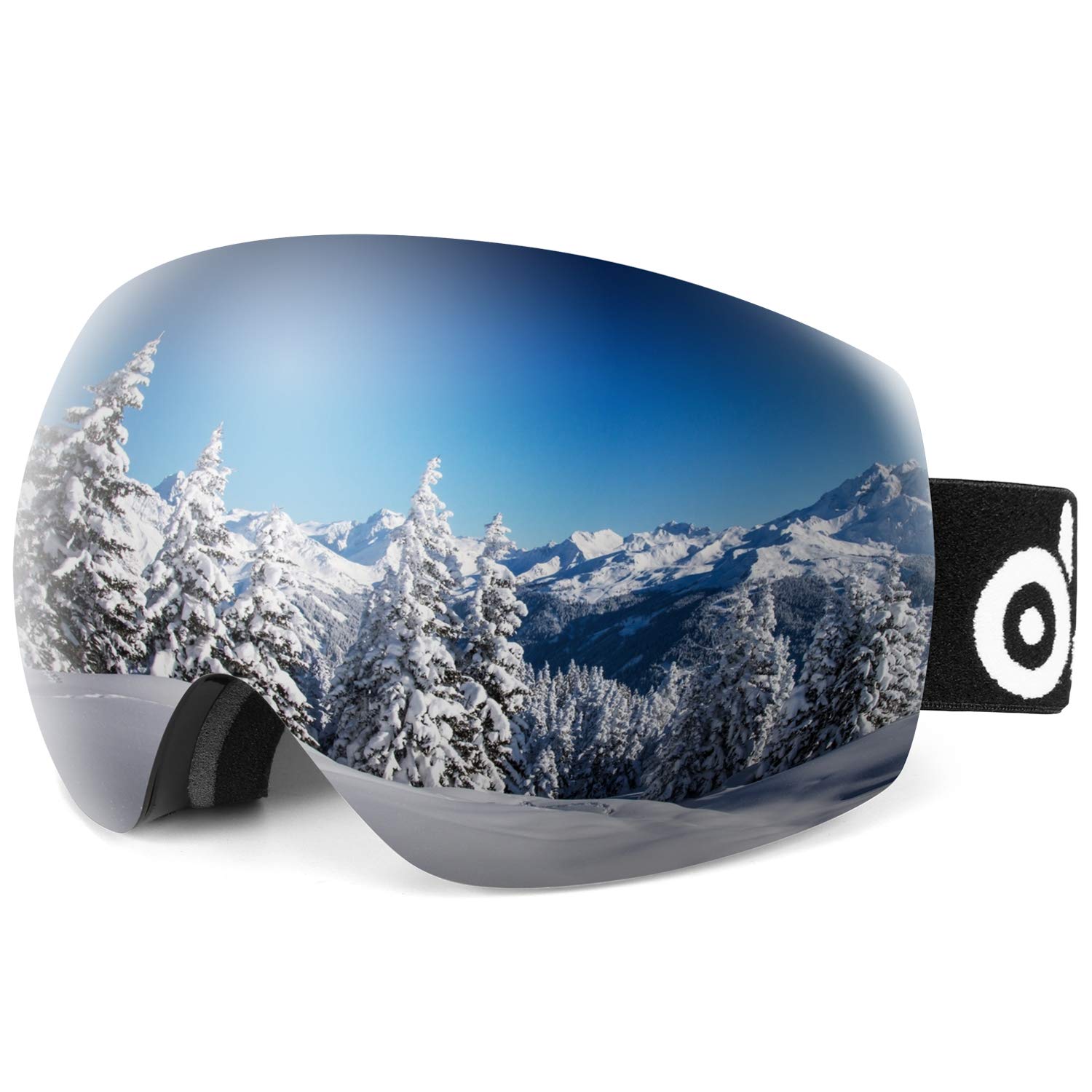 Snowboarding Odoland Large Spherical Frameless Ski Goggles for Men and