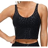 THE GYM PEOPLE Womens' Sports Bra Longline Wirefree Padded with Medium Support