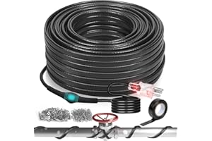 WABUPD 160FT Heat tapeheat Tape, Deicing Heating Cable,Pipe (Metal and Plastic) Freeze Protected Water Pipe Heating Cable, Se