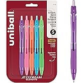 uniball Jetstream Elements Ballpoint Pens, Medium Point (1.0mm), Assorted Ink, 5 Pack