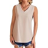 AXUIOKRY Womens Cotton Linen Tank Tops Sleeveless Camisole Blouses Summer Basic Shirt