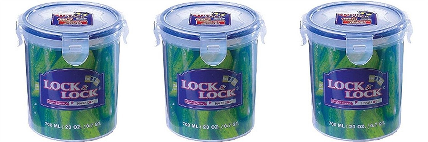 6 x Lock & Lock Round 700ml Food Container