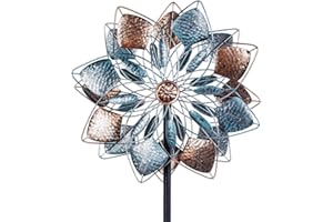 VEWOSTAR Wind Spinners Outdoor Metal 14.3” Wind Spinners for Yard and Garden Vintage Wind Spinner Garden Decor Wind Sculptures & Spinners for Patio Lawn Decoration