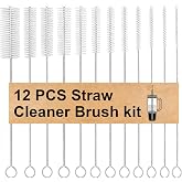 KINGTAIXIN Straw Cleaner Brushes Sets for Stanley Mug,A Set of 12,Crevice Cleaning Brush Long Straw Brushfor Sippy Cup,Tumbler,Water Bottle