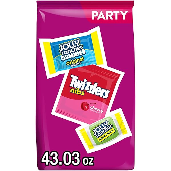 JOLLY RANCHER AND TWIZZLERS ASSORTED FRUIT FLAVORED CANDY...