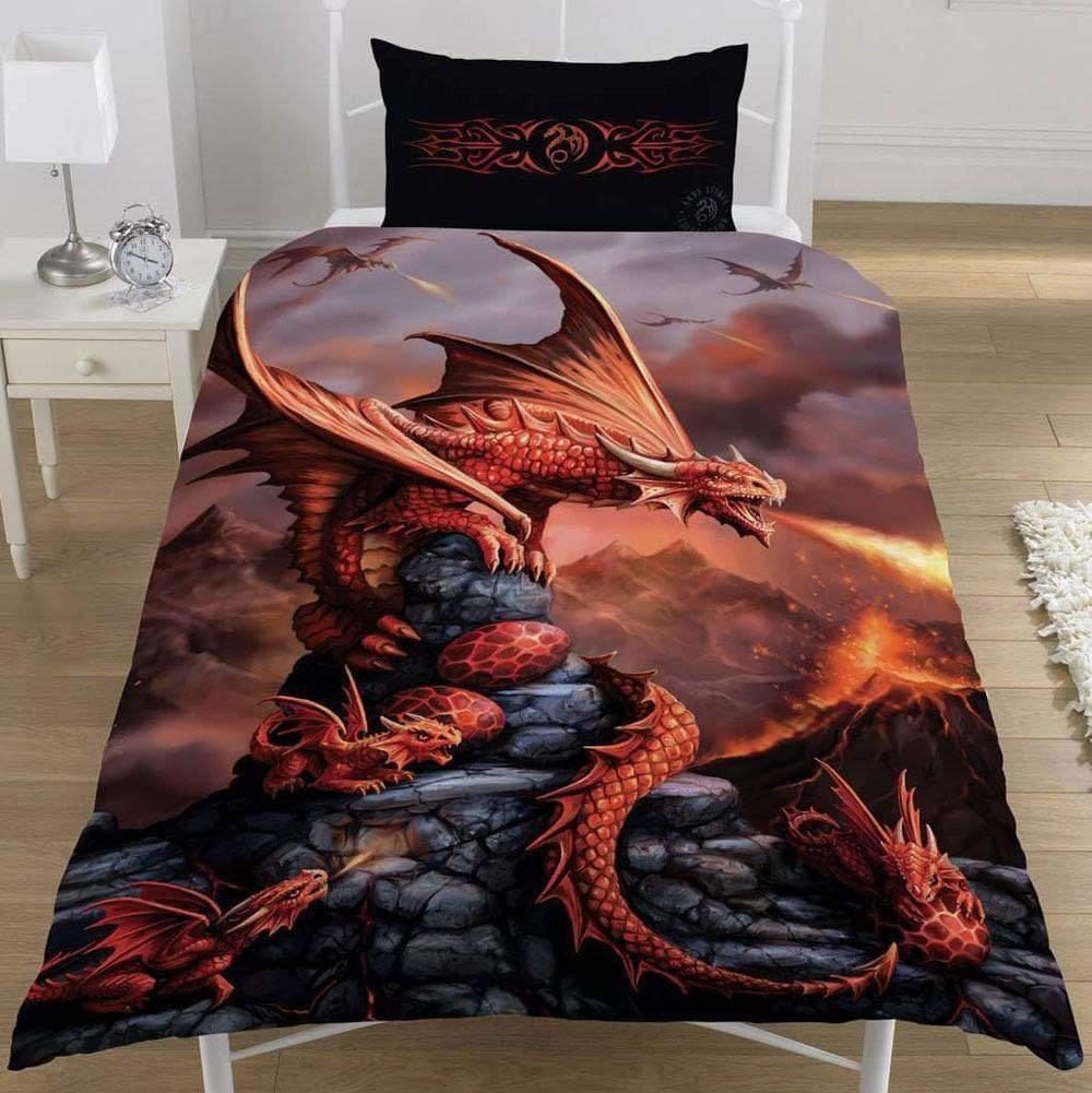 ANNE STOKES Duvet Set, POLYCOTTON, Multi, Single