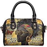 Afroyla African Women's Mini Satchel Bag Top Handle, Small Crossbody Handbag, Vegan Leather, Gifts for Her, Mom, Wife