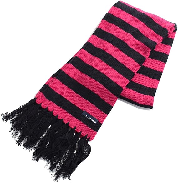 Amazon Quintetto クインテット Punk パンク ボーダー ニット ロングマフラー メンズ レディー スパンクスタイル 03 0023 ピンク Pink ストール マフラー 通販