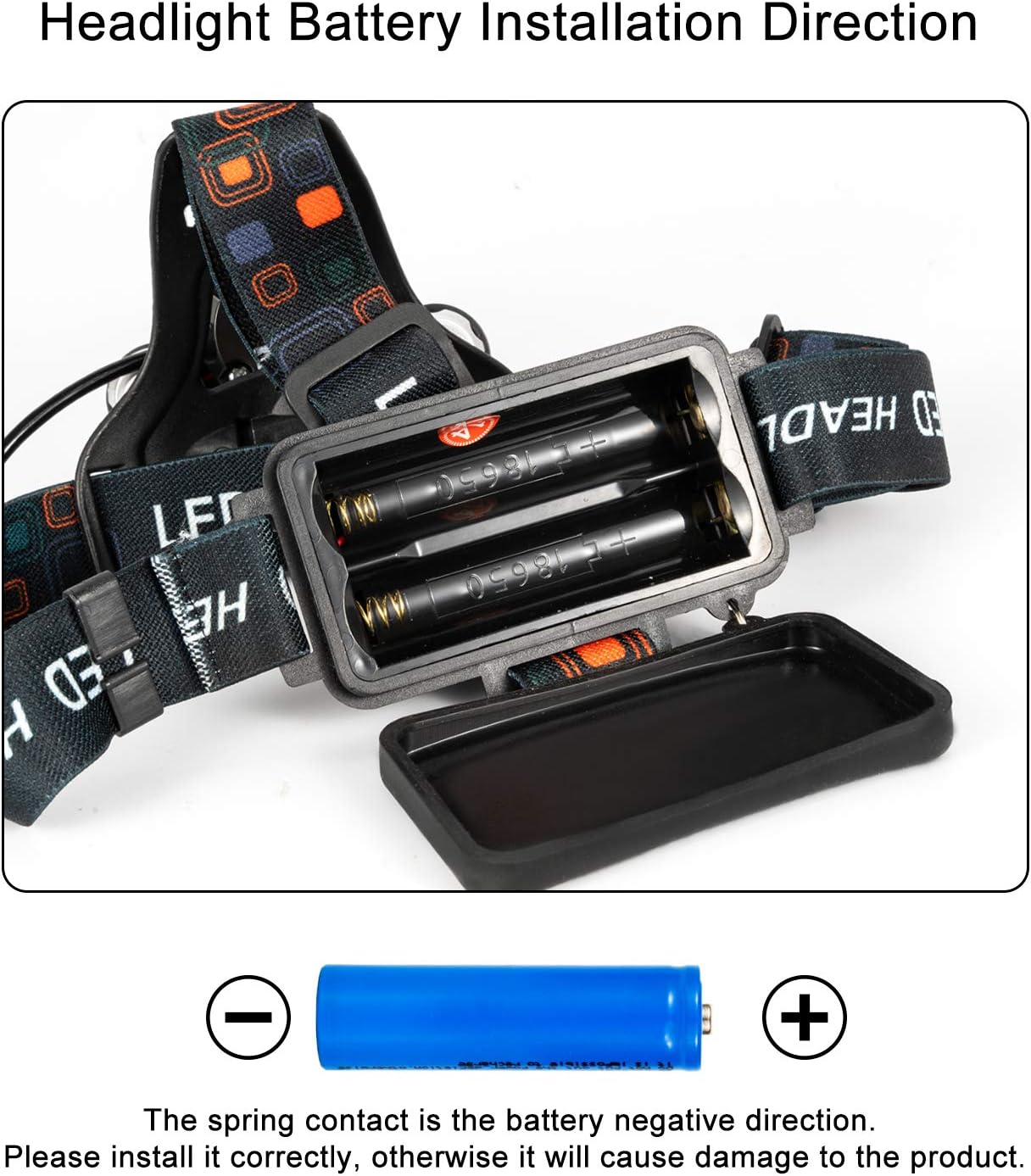 Headlamp, 6000 High Lumens Brightest Head Lamp, 18650 USB Rechargeable LED Work Headlight Flashlight Waterproof Flashlights 4 Modes Headlamps for Adults Running Camping Fishing Hiking Biking - - 