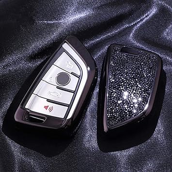 Amazon Co Jp Saxtzds 女の子のためのギフトダイヤモンド高級車キーケースカバーホルダーキーホルダーシェルバッグリモートキー Bmw 27シリーズx1x5 X6 X5m X6m スポーツ アウトドア