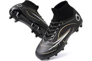GRESKY Kids Soccer Cleats Boys High Top Football Cleats Girls Soccer Shoes