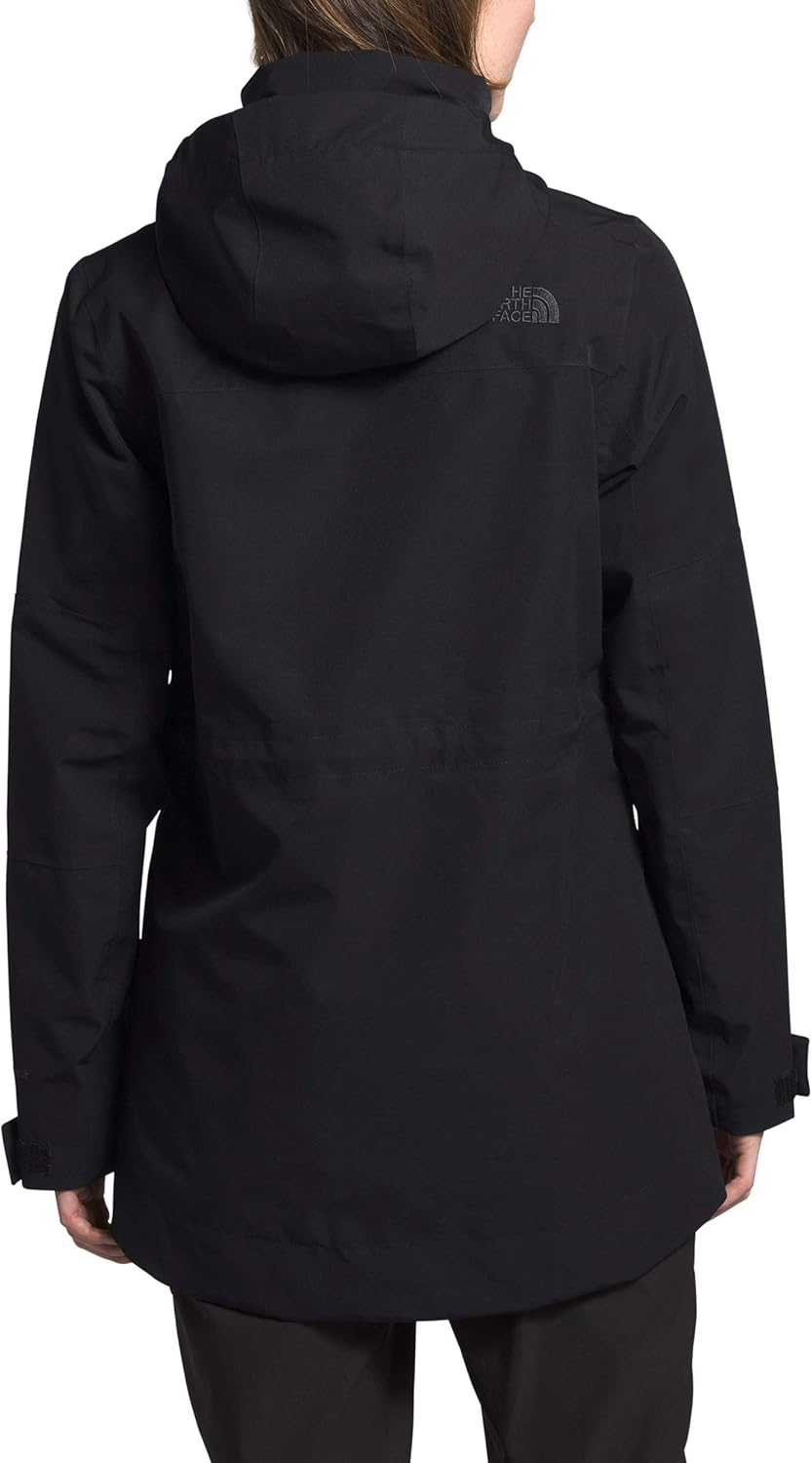 The North Face Women's Westoak Hooded Waterproof City Trench Coat: Clothing