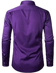 JEMITOP Men's Stretch Wrinkle Free Dress Shirts