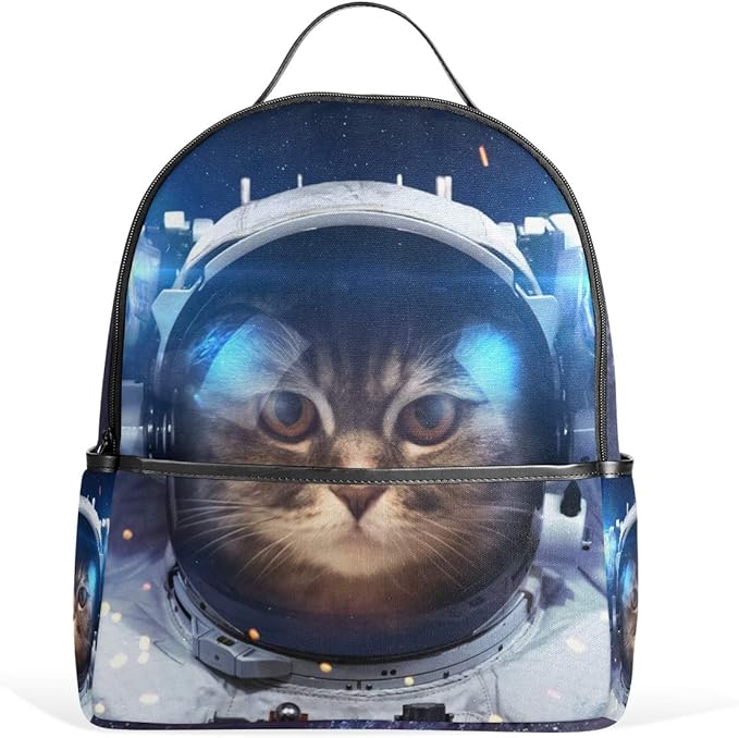 Mr.Lucien Schulrucksack Astronaut Katze Weltraum Kinder