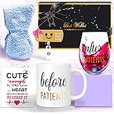 AA2 Doctor Gifts: Before & After 11oz Coffee Mug & 18oz Wine Glass Set - Perfect for Dentists, Doctors, Hygienists, Assistants & Nurses Graduation Gift