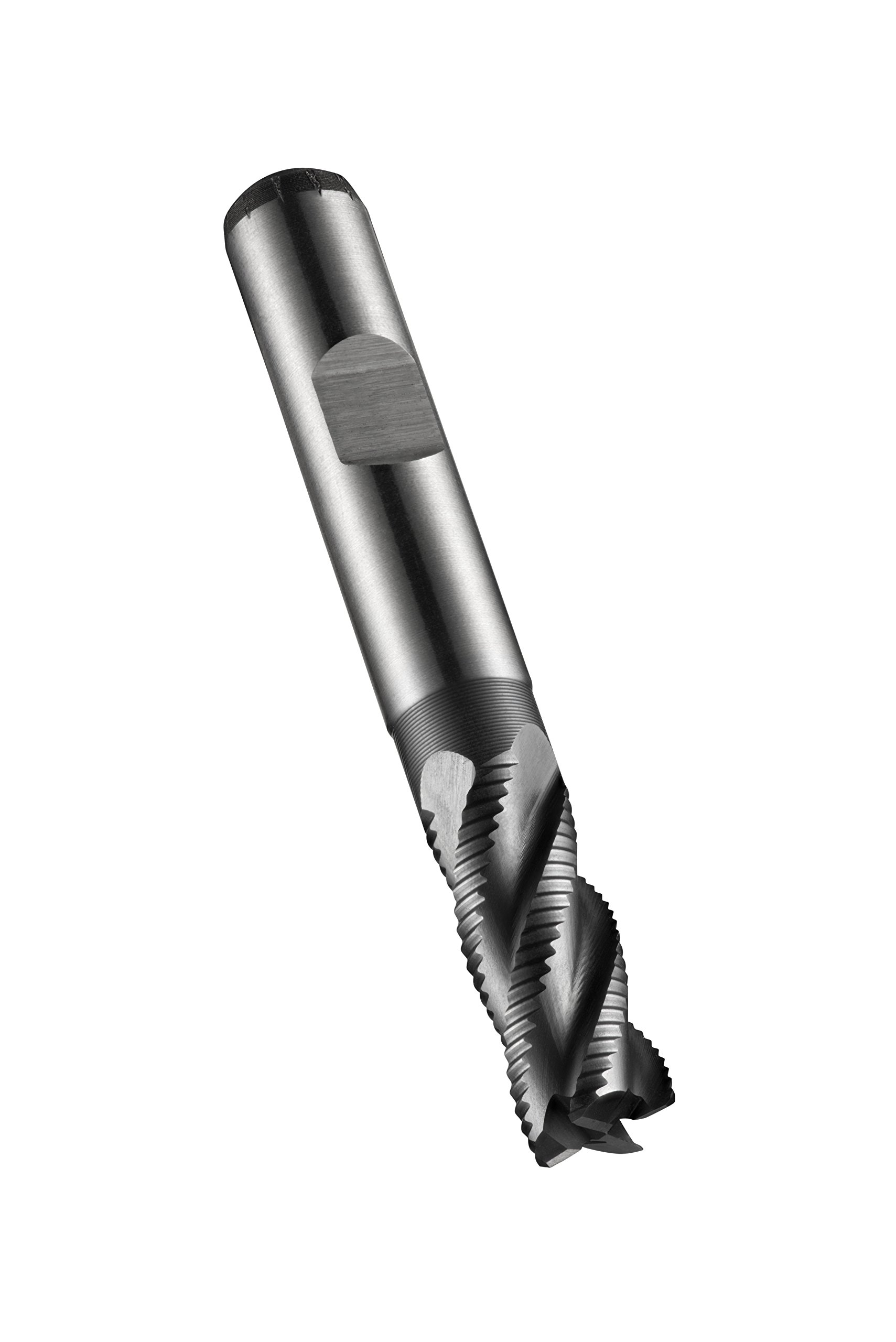 Dormer C4288.0 Series C428 HSS-E-PM 4 Flute Roughing End Mill/Milling Cutter with Alcrona coating, DIN 1835B Shank, 8.00 mm Cutting Diameter