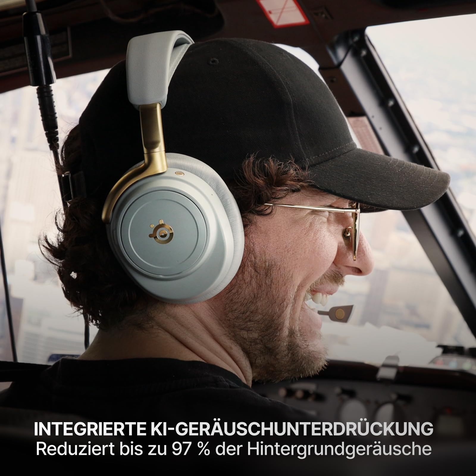 SteelSeries Arctis Nova Elite - Schwarz- Hi-Res Wireless-Headset – 96 kHz/24 Bit – Carbonfaser – ANC – KI-Geräuschunterdrückung – App – 2,4 GHz + BT – Multi-Source-Mix – OmniPlay PC+PlayStation+Xbox 7