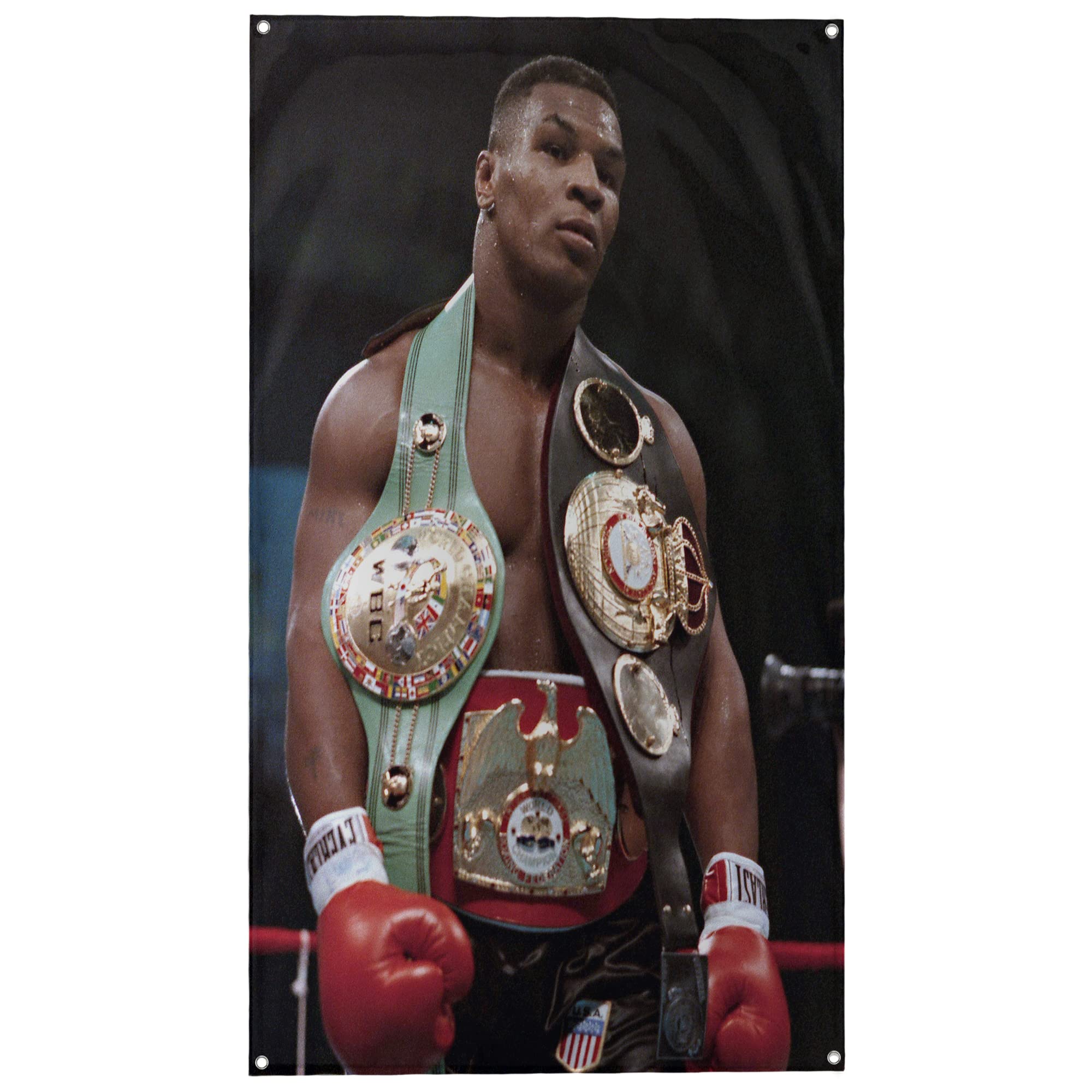 Banger - Mike Tyson Undisputed Heavyweight Boxing Champion Motivational Inspirational Office Gym Dorm Wall Decor Design on a 3X5 Feet Flag with 4 Grommets for Easy Hanging. Authentic BANGER FLAG