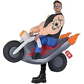 Morph Inflatable Biker Costume, Inflatable Motorcycle Costume, Blow Up Costumes for Adults