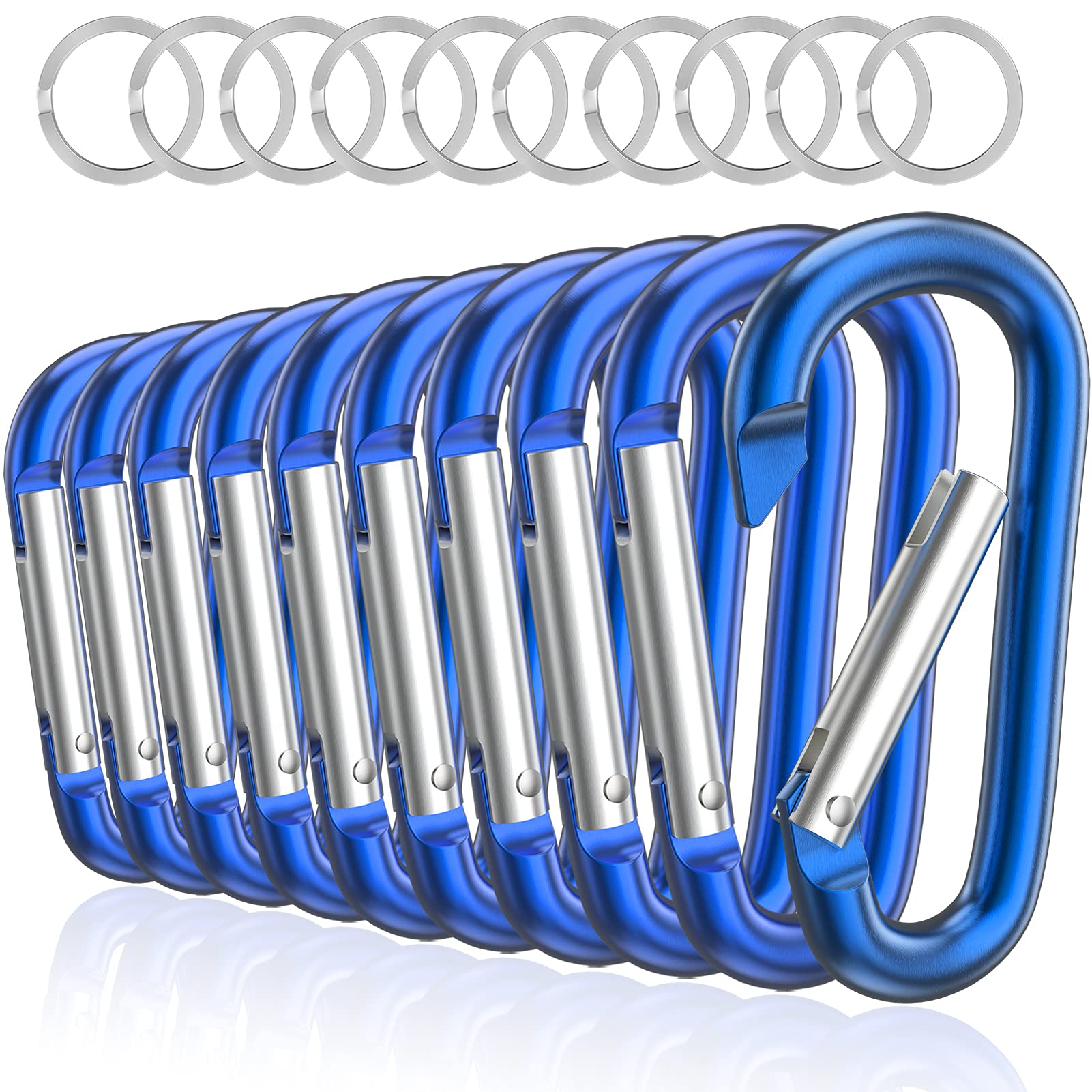 3" Aluminum Carabiner D Ring — image 1