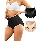 LEVAO High Waisted Tummy Control Underwear for Women - Seamless No Show Panties, Postpartum & Everyday Shapewear Briefs