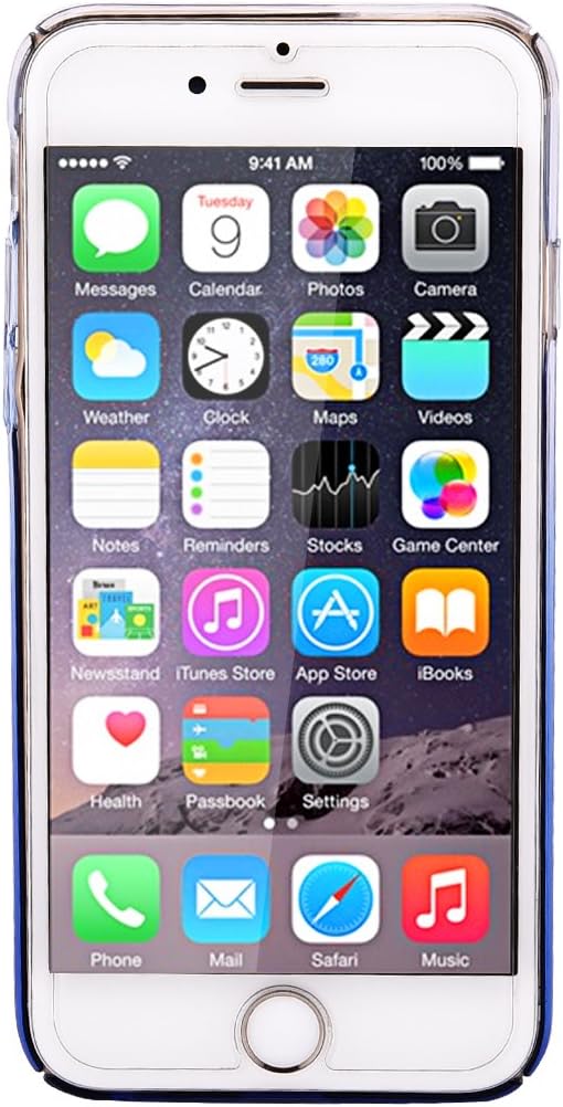 I Phone 6/6s Dual Color Shade (Magic Color) High Quality Transparent Hard Back Cover/Case Cover by Jabox
